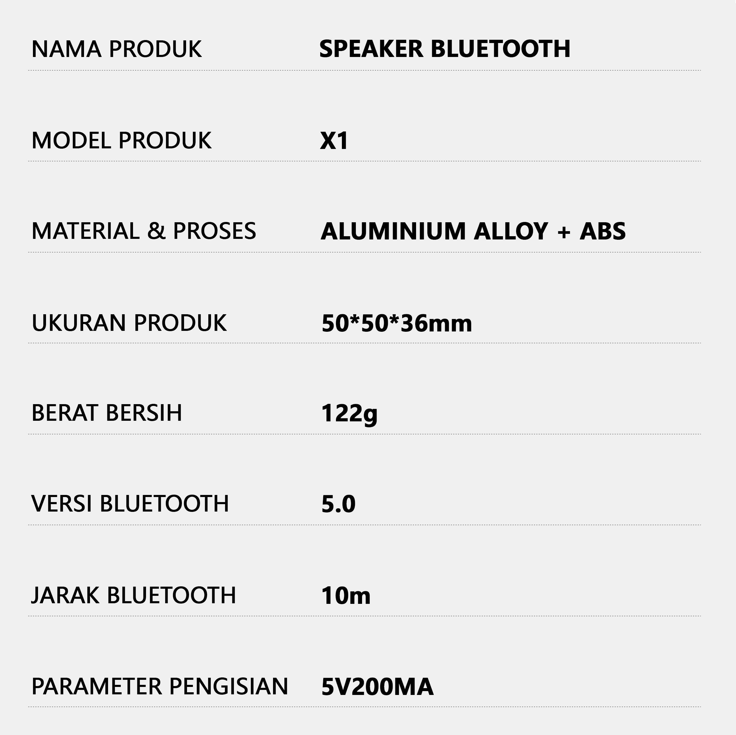 【COD】High Quality X1 Smart Mini Bluetooth Speaker Portable 360 Stereo Sound (With Diaphragm)