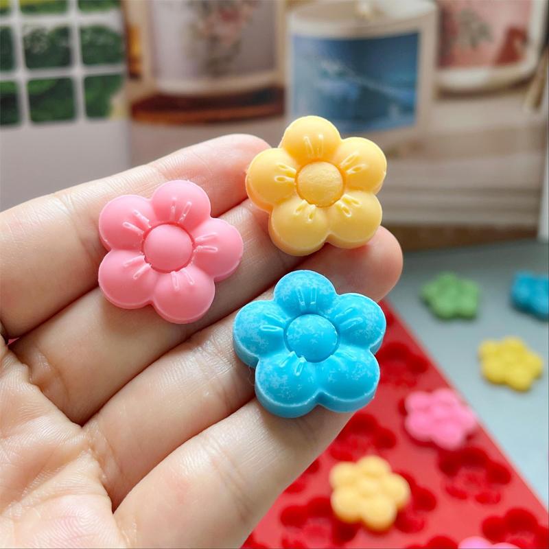 70-flower Shaped Silicone Mold, 1 Count Chocolate Mold, DIY Baking Mold for Candy, Chocolate, Soft Candy, Kitchen Baking Tool 5