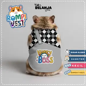 Baju Sugar Glider / Hamster Kaos Rompi Vest Tank size XXS dan XXXS | Yuk Belanja Gaes!