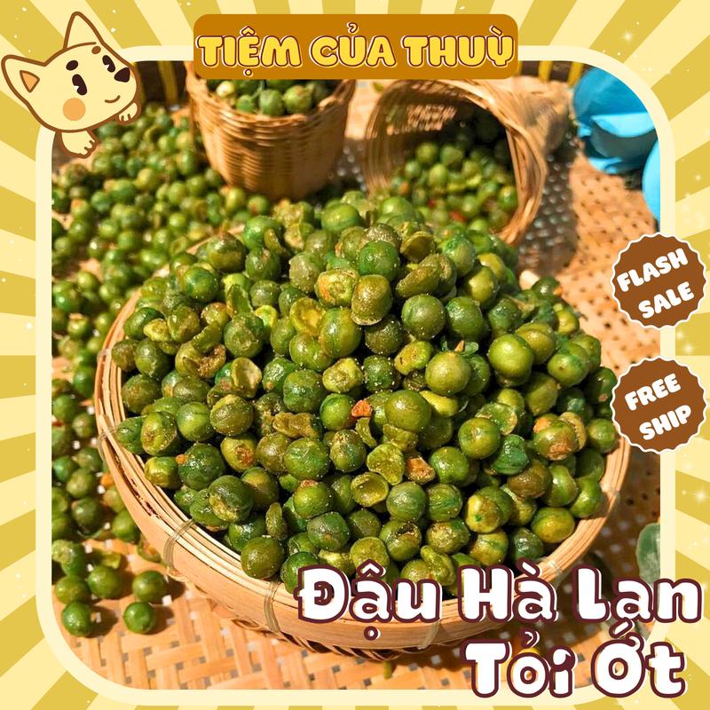 500G Đậu Hà Lan Rang Muối/Tỏi Ớt Thơm Ngon Đậm Vị, Túi Zip VSANTP, đồ ăn vặt, Tiệm ăn vặt Thuỳ Bùi