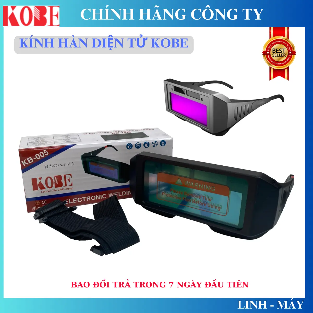 Kính điện tử dùng cho hàn cắt KOBE độ nhạy cao