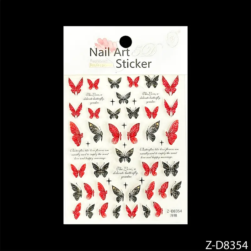 Bộ Sticker Làm Nail Ngẫu Nhiên - Sản Phẩm Nữ 6