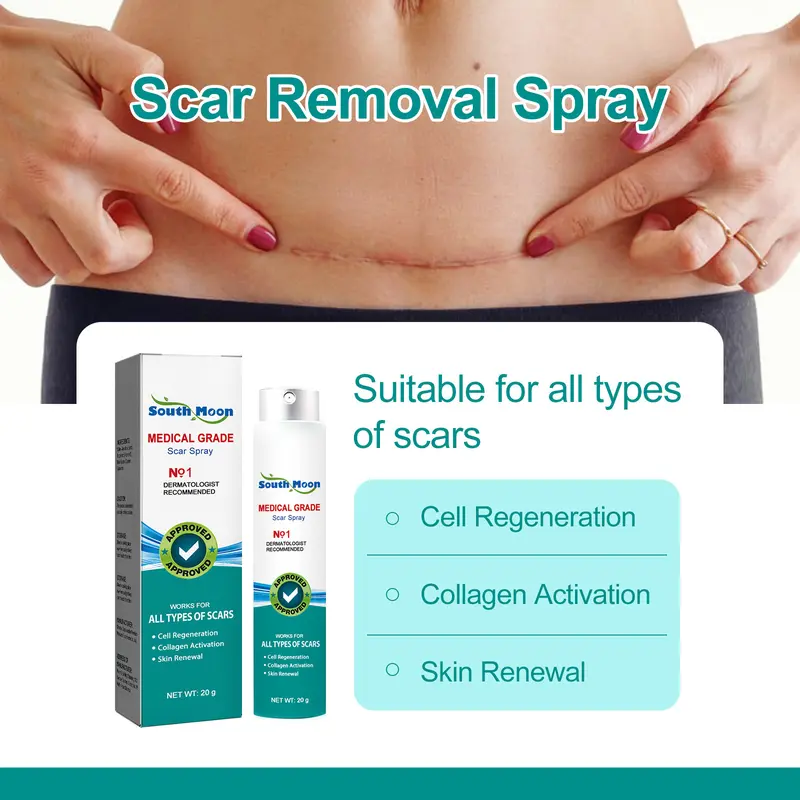 semprotan penghilang bekas luka scar remover spray removal repair skin care Acne Treatment Perawatan jerawat remove stretch marks Repair Burn Surgical Scar 2