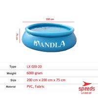 Gambar SPEEDS Kolam Portable Bak Mandi Renang Baby Bathtub Foldable Swimming Pool Anak Jumbo Lipat 020-20 - 150x105x56cmMotif, KOLAM SAJA dari SPEEDS HOME Kota Surabaya 3 Tokopedia