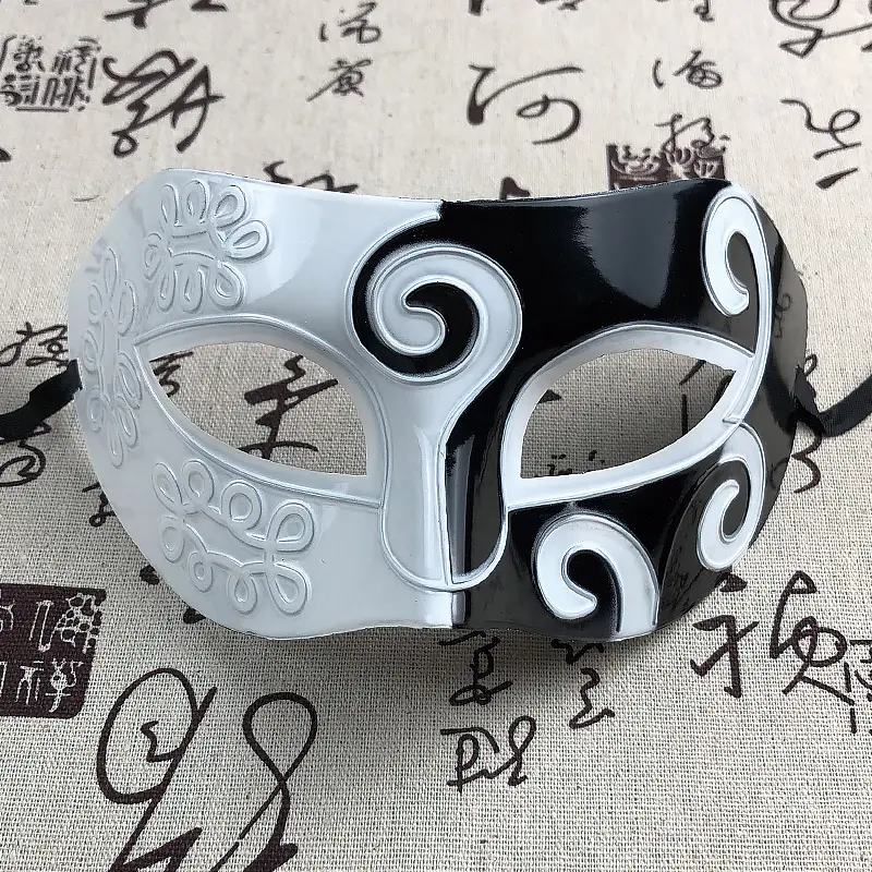 Prince Mask Chinese Ancient Style Half Face Handsome Masquerade Stage ...