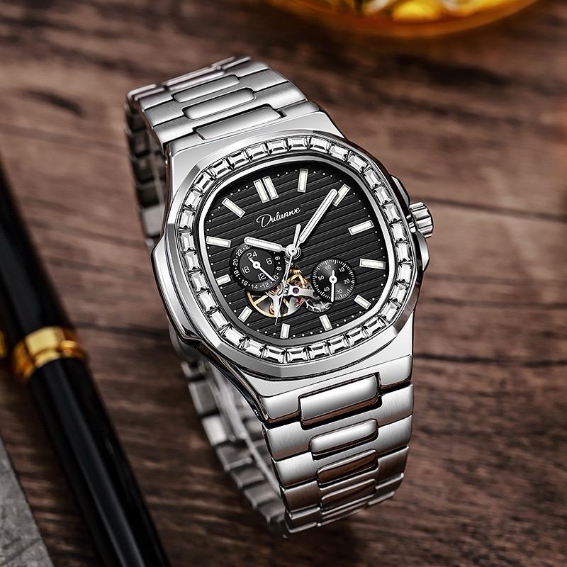 Đồng Hồ Nam Dulunwe D6043 Mặt Tàu Ngầm,Máy cơ Automatic 21 jewels... 4