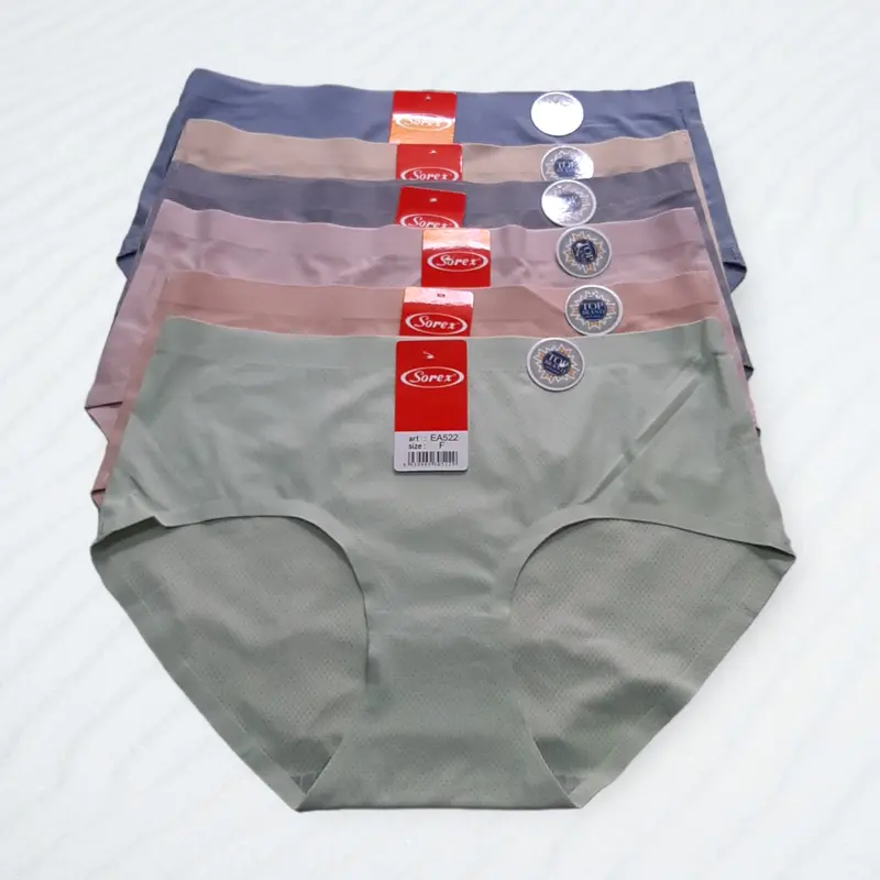 Sorex Ea522 Seamless Pants Celana Dalam Wanita Dewasa Lembut Tanpa Jahitan Premium Quality Isi 6Pcs 3