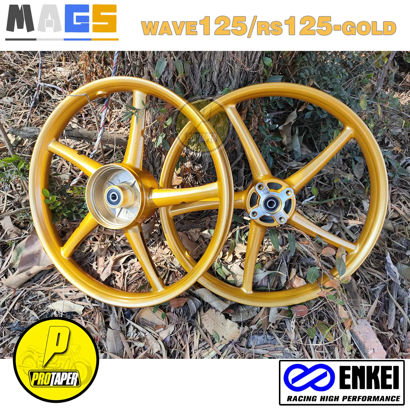 Wave Mags ENKEI Mags For Wave 125 RS125 XWR125 1.4*1.4-17s (Front Disc Brake And ...