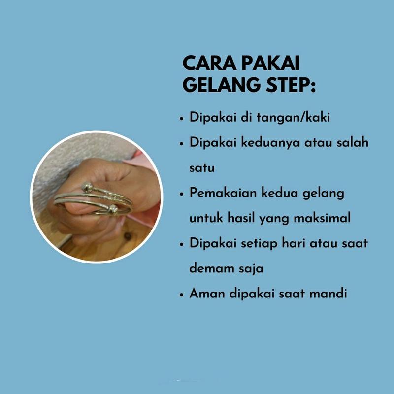 GELANG MONEL BAYI Anti Step/Anti Kejang/Anti Luntur/Anti Karat 1