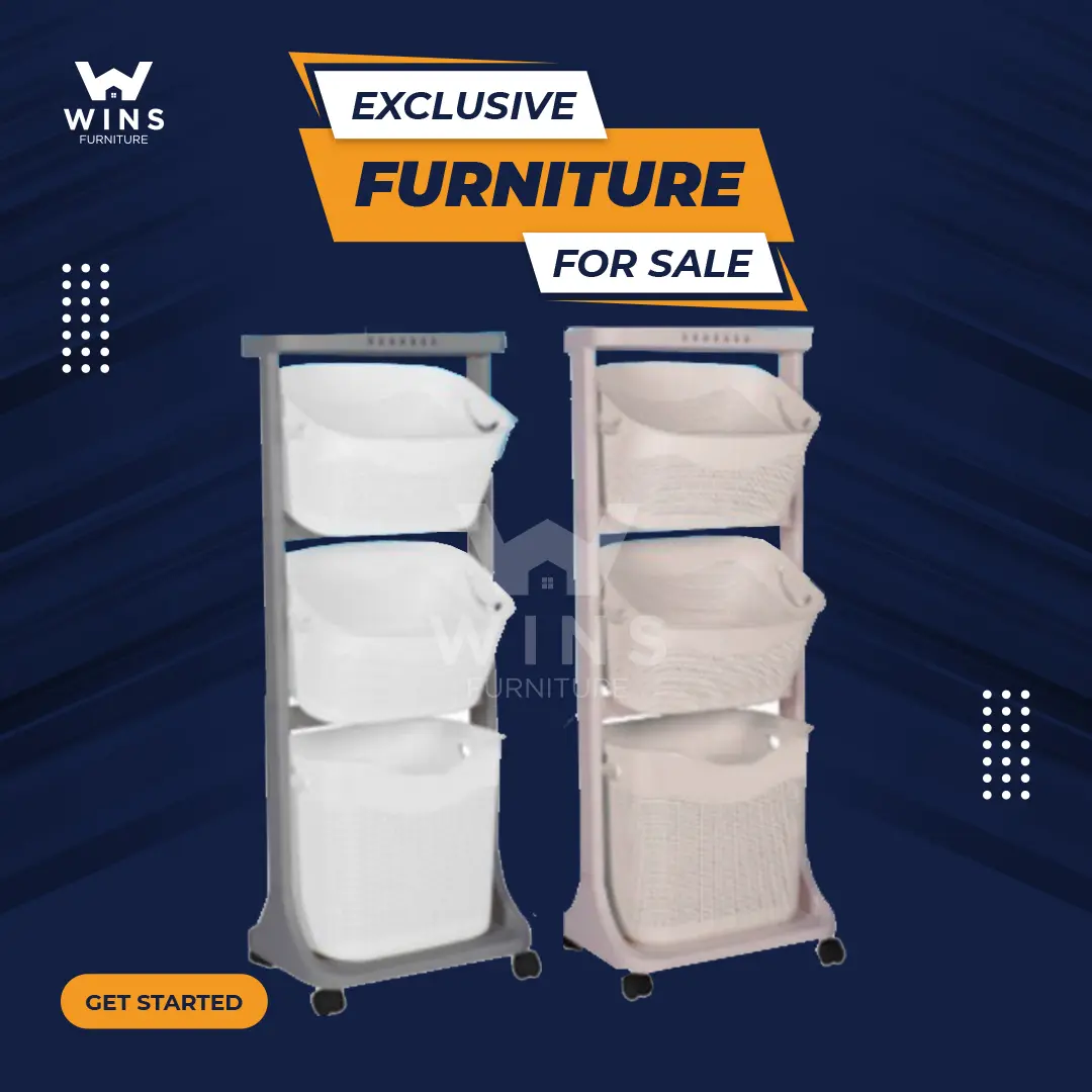 Olymplast OFT - Rak Keranjang Pakaian / Laundry Basket / Rak Serbaguna