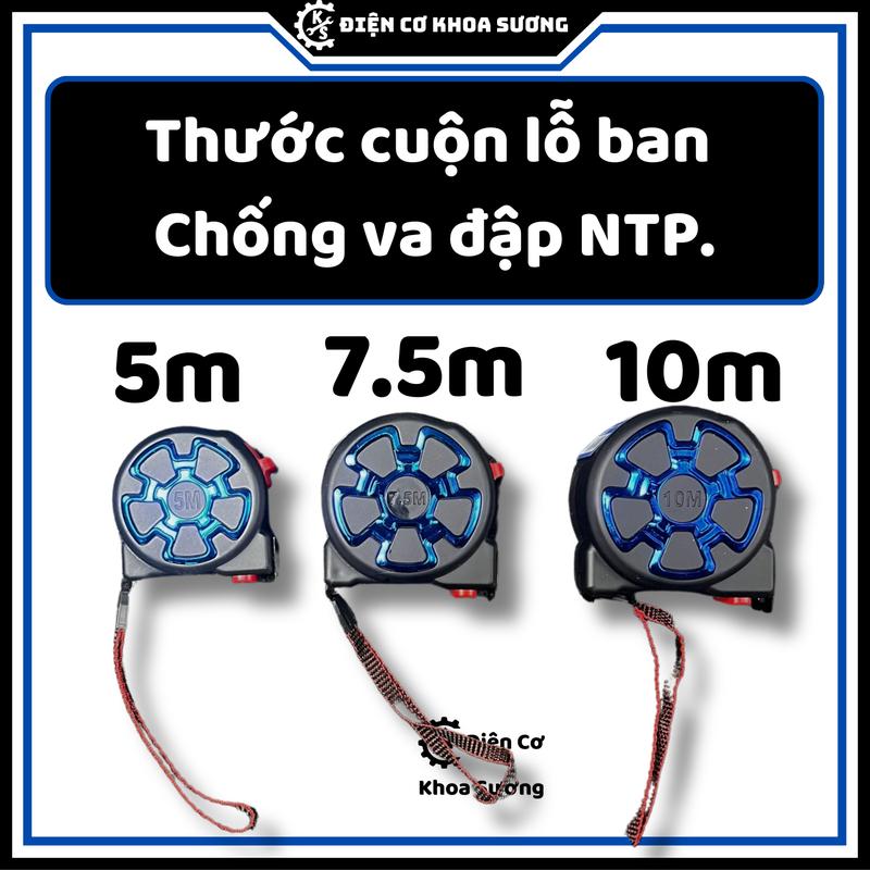 Thước cuộn lỗ ban chống va đập NTP, 5mx25mm, 7.5mx25mm, 10mx25mm - Hàng chính hãng