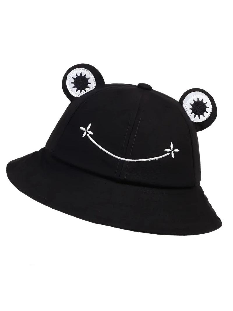 Product Introduction of Cute Cartoon Frog Design Hat, Casual Soft Foldable Sun Protection Hat for Men & Women, Fashion Accessories for Daily Wear 4