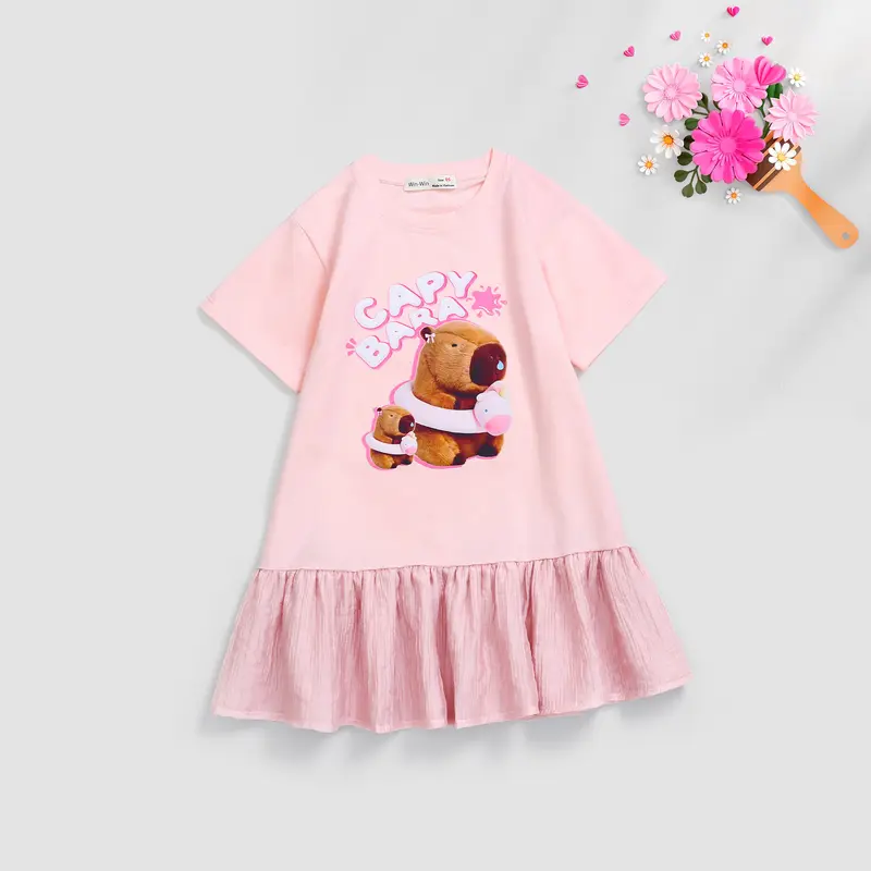 Đầm Suông Tùng Voan Capypara Nexxi Kids Fashion 4