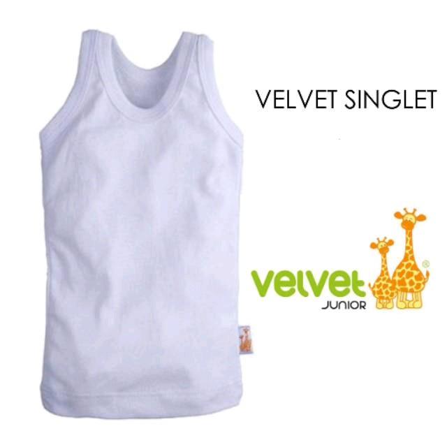 Kaos singlet velvet junior Baby Girls Boys Bayi Katun 1