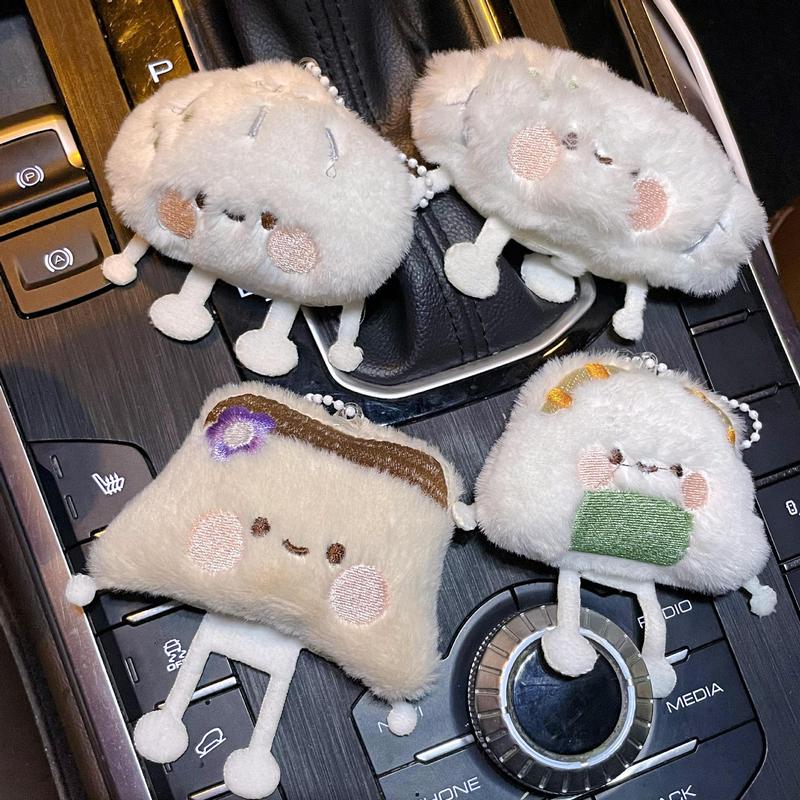 Móc chìa khóa sang trọng thực phẩm Staple dễ thương Mặt dây chuyền ba lô sáng tạo Chuỗi chìa khóa hoạt hình