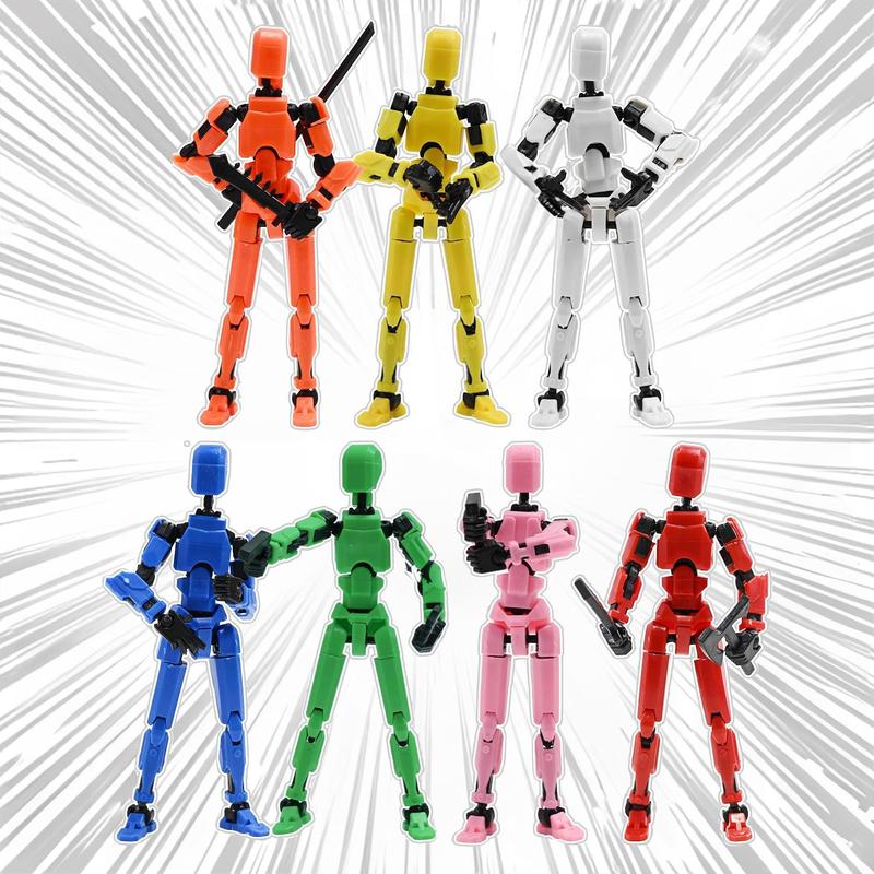 3d Printed Action Figure Toy, 1 Count Joints Movable Action Figure Model Toy, Diy Body Decompression Toy, Specialty Diy Supplies 0