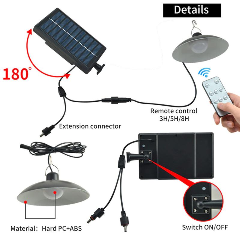 Lampu Tenaga Surya LED Lamp Solar Panel Waterproof 2 Light / LAMPU SOLAR 2 BOHLAM LED /  RETRO LAMPU TENAGA MATAHARI / LAMPU OUTDOOR / SOLAR LIGHT 2