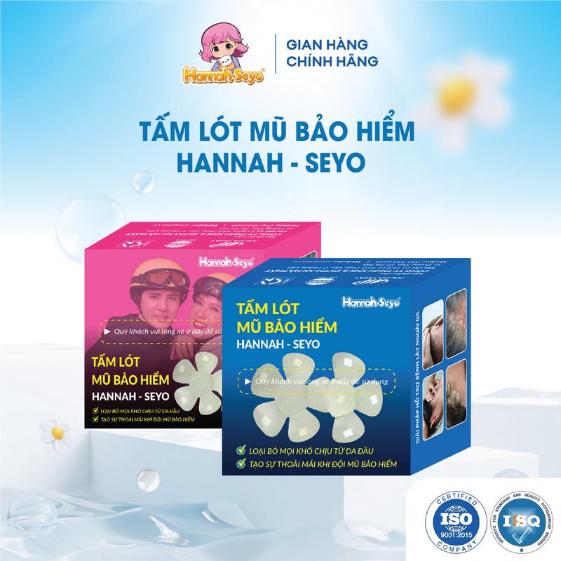 COMBO 03 HỘP Miếng lót mũ bảo hiểm XANH VIỆT Hannah - Seyo (15 miếng/ hộp) - Màu ngẫu nhiên