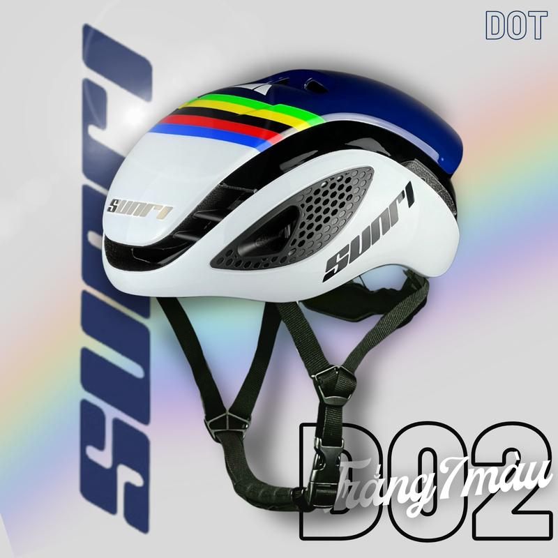 Nón Xe Đạp Sunri D02 Thể Thao Nam Nữ Nửa Đầu Siêu Nhẹ Khóa Cài Chắc Chắn - Sport