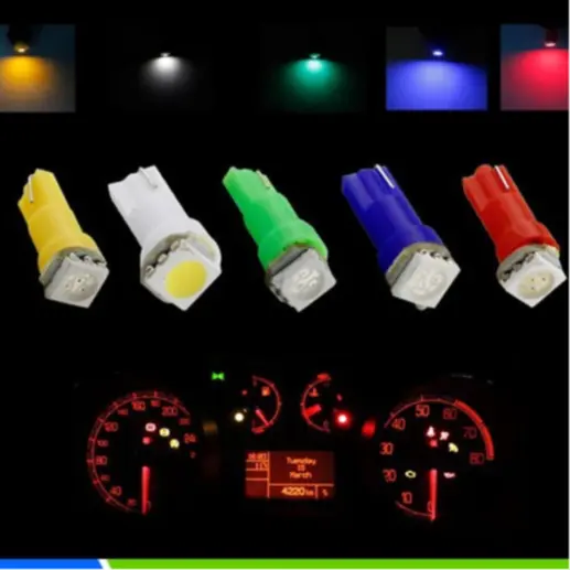 Lampu T5 LED Spedometer Motor Dan Mobil / LED T5 COB Panel Dashboard Super Bright Car Kendaraan 2