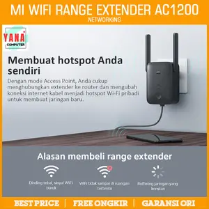 Mi WiFi Range Extender AC1200 Resmi - Penguat Sinyal 1200Mbps Xiaomi