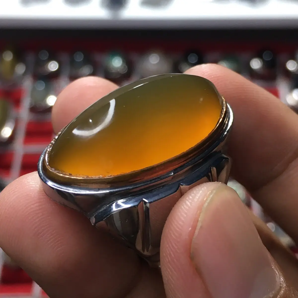 Cincin yellow sunkis size pandan ring8