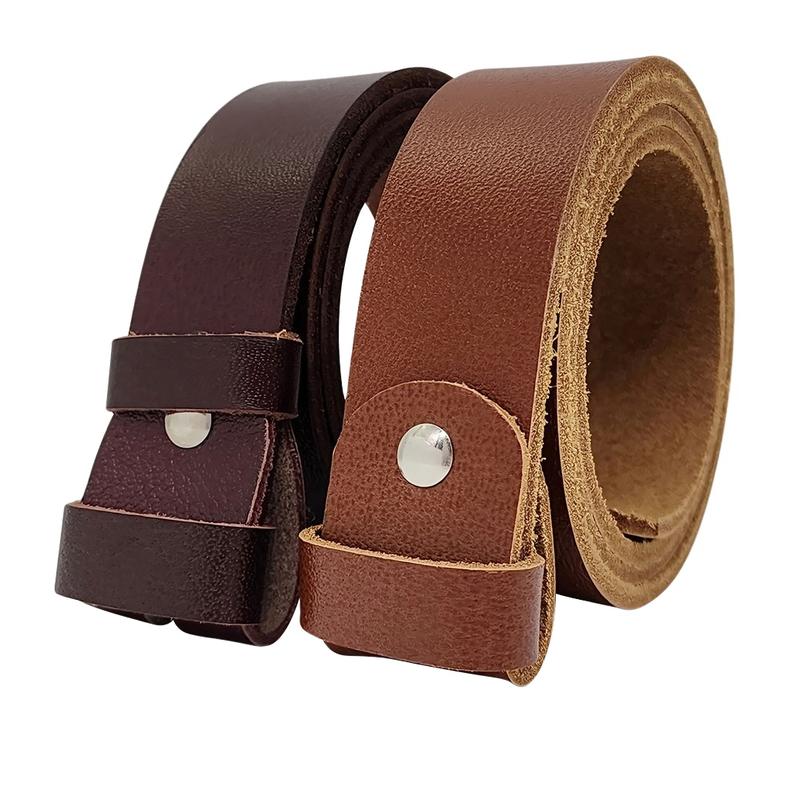 Thắt lưng không mặt DNKK-003 | Dây nịt nam da bò trơn loại tốt | Bảo hành 12 tháng