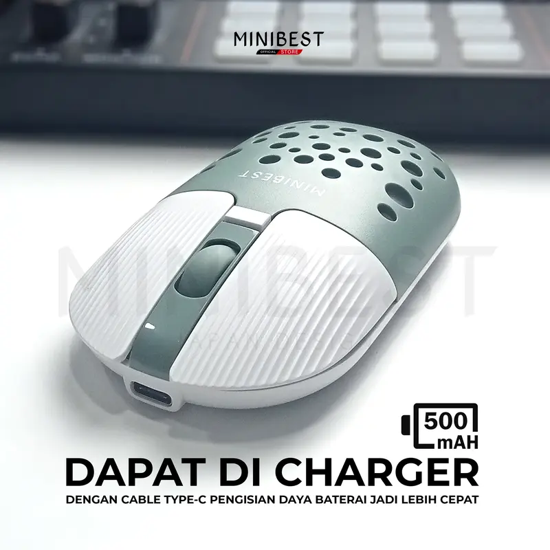 MINIBEST MN B398 Mouse  Wireless Bluetooth dengan Receiver USB untuk PC Laptop 2