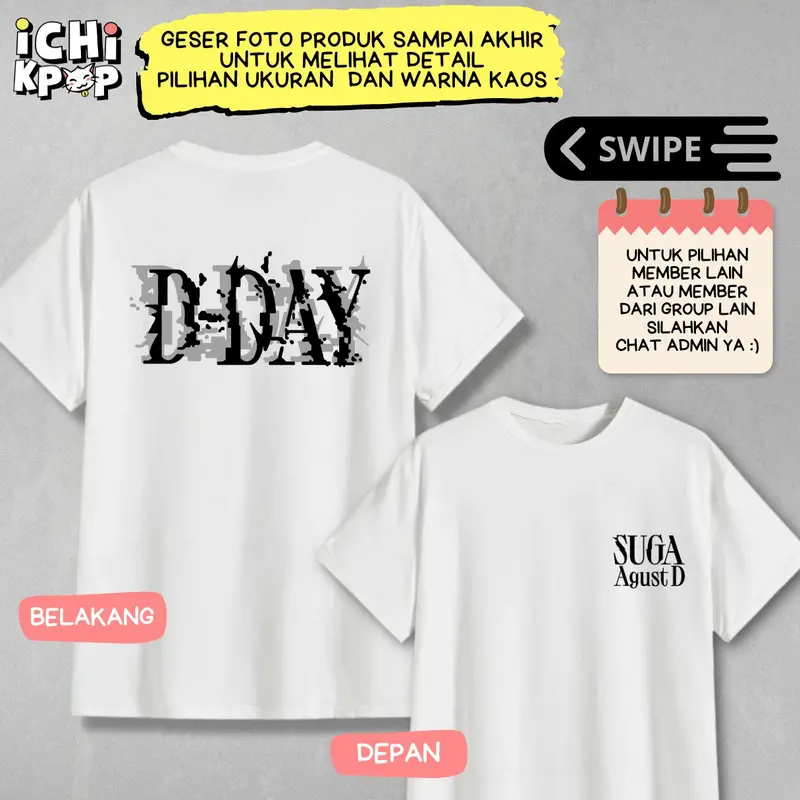 KAOS BTS SUGA D-DAY SERIES h 1