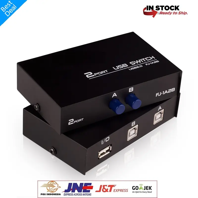 SWITCH USB 2 PORT - MANUAL SWITCH PRINTER 2 PORT - DATA SWITCH 0
