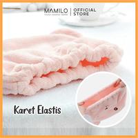 Gambar MAMILO Handuk Kepala Keramas Head Towel Microfiber - White, Button dari Mamilo Online Store Kab. Sukoharjo 5 Tokopedia