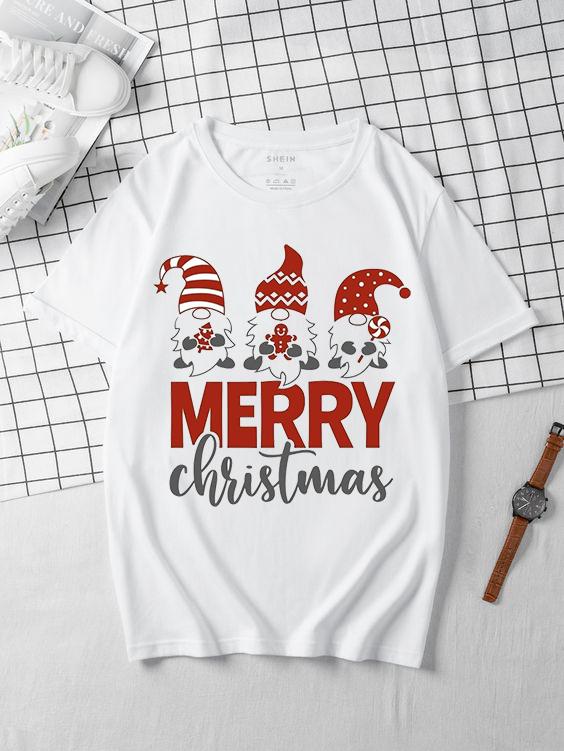  ÁO THUN NAM NỮ GIÁNG SINH- NOEL 2023   muốn mặc thoải mái nên tăng len 1 sz   Menswear Top Cổ Tròn Jean 