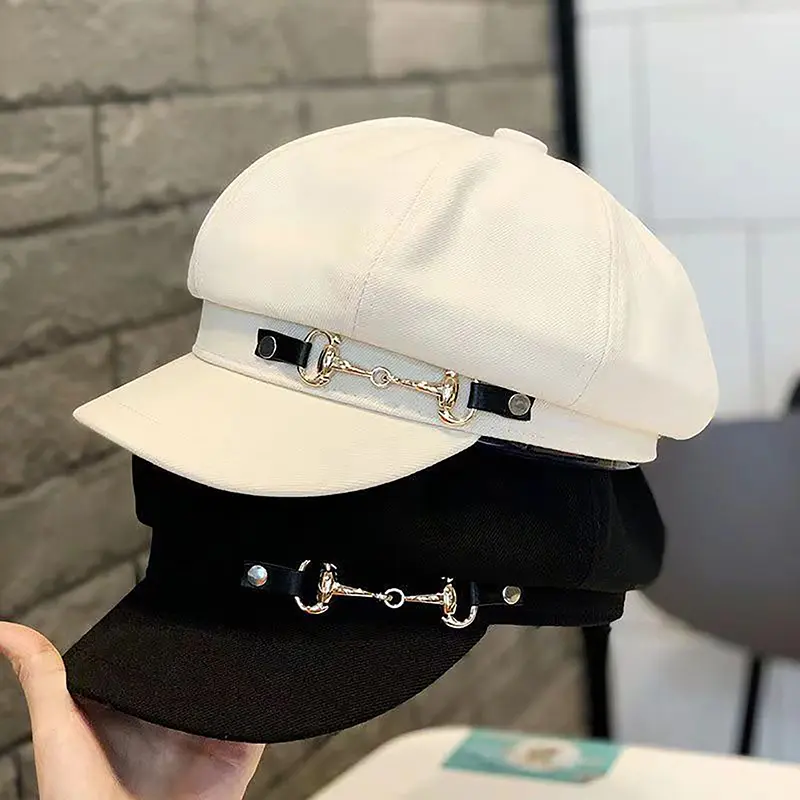 Winter Women Berets Female Retro Berets Caps For Women Hats Bonnets Hats For Women Octagonal Newsboy Hat
