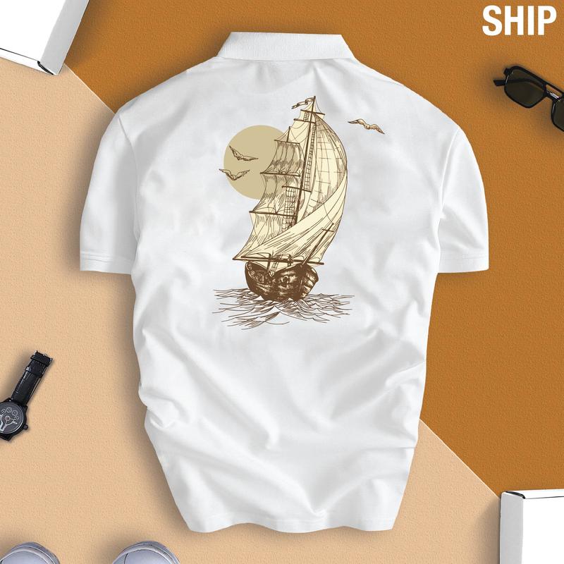 Áo Polo THUẬN BUỒM XUÔI GIÓ nam nữ ý nghĩa - SHIP Menswear Top Có Cổ GMV 8