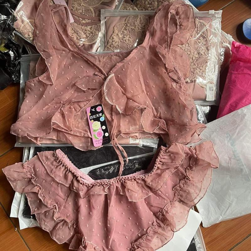 Set đùi Hồng chất vải mỏng mã SP235