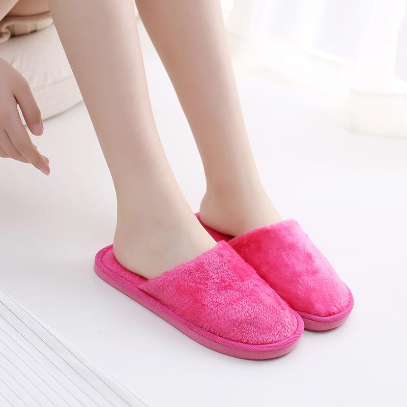 Dép bông mang trong nhà văn phòng nam nữ Siêu Rẻ Store Dép đi mùa đông cute chống trơn trượt giá rẻ ( KL10 ) Women 2