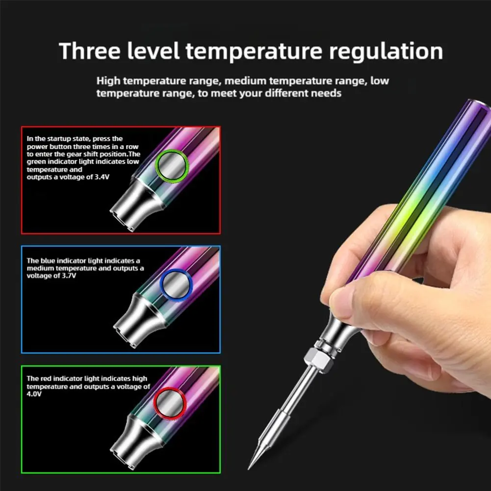 ปากกาบัดกรีแบตเตอรี่แบบชาร์จ USB ไร้สาย Z0Q5