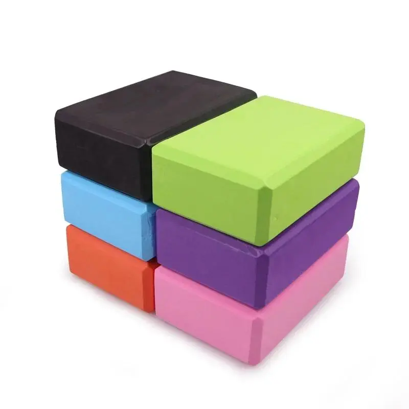 Training Exercise Fitness EVA Gym Blocks Foam Brick Set Tool Yoga Bolster Pillow Cushion Stretching Body Shaping Yoga Blocks