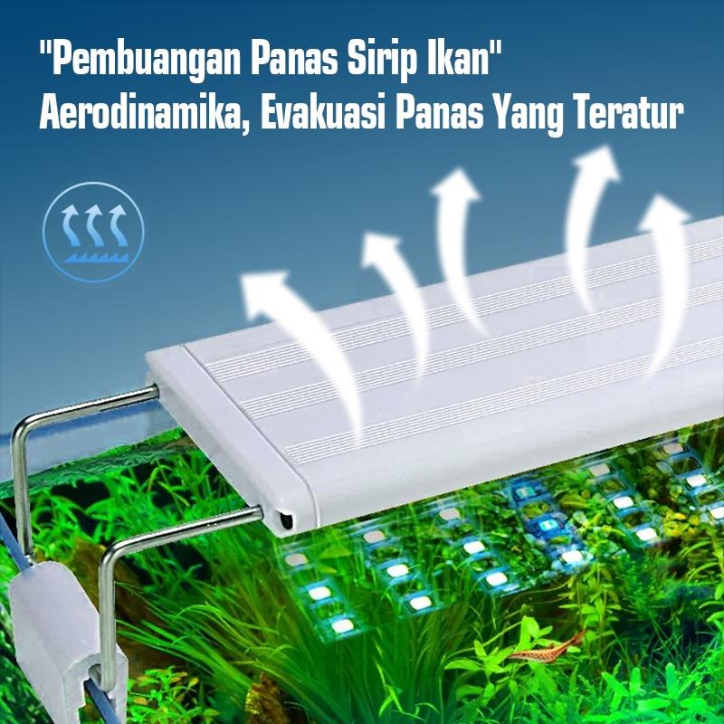 Lampu LED  GANTUNG Aquascape Aquarium 20 - 80cm WRGB 5