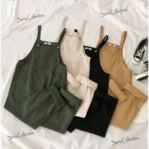 Jumpsuit Panjang Wanita Korrean Style # Baju Kodok overall Wanita Dewasa # Celana Jumpsuit Viral Bahan Katun overall vintage