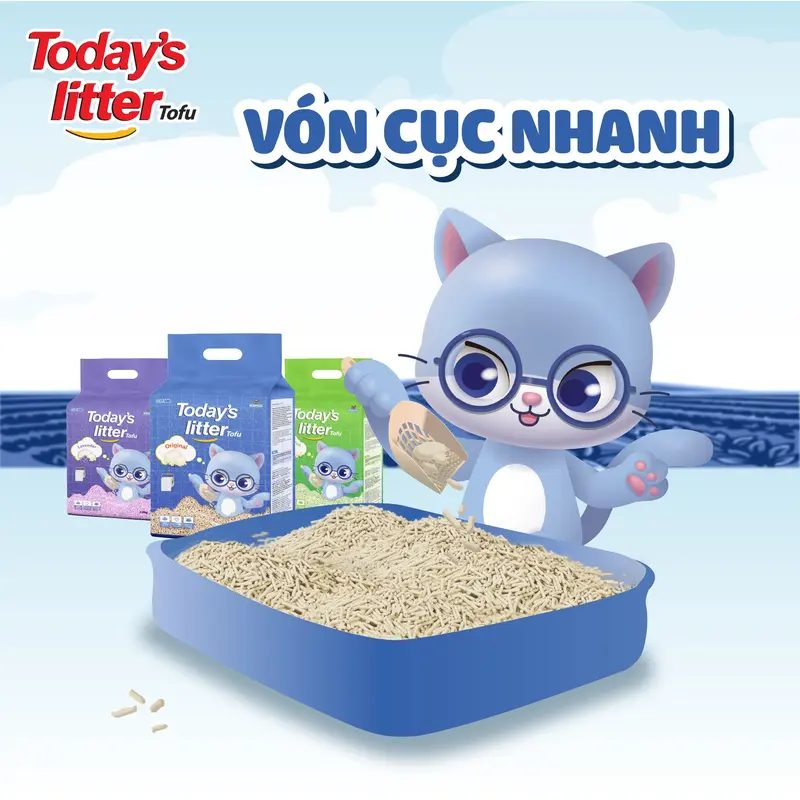 CÁT VỆ SINH ĐẬU NÀNH CHO MÈO - TODAY'S LITTER TOFU (7L) 4