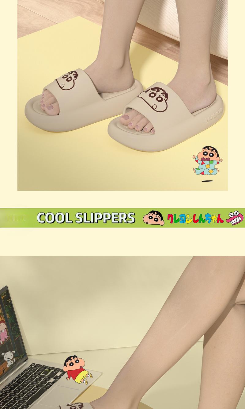 Product Introduction of 2025 New Crayon Shin-chan Slippers for Women, Summer Outdoor Non-Slip Couple Ins Home Cartoon Non-Slip Slippers 7