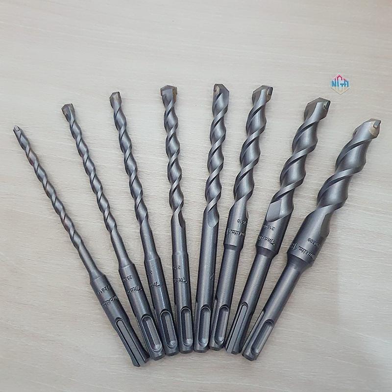 Mũi khoan bê tông makita dài 110mm và 160mm.3.5-4-6-7-8-10-12-14-16-18mm