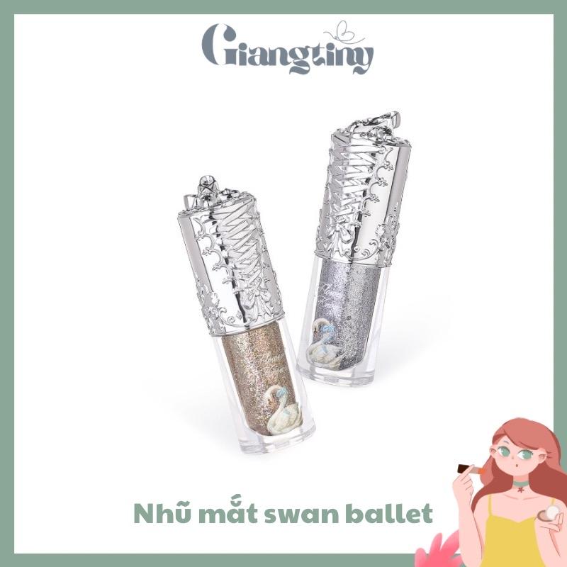 Nhũ mắt Hoa Biết FK Flower Knows BST Thiên Nga Swan Ballet Màu 03 Cosmetic Phấn Mắt eyeliner bắtsáng set chính hãng Eyeshadow