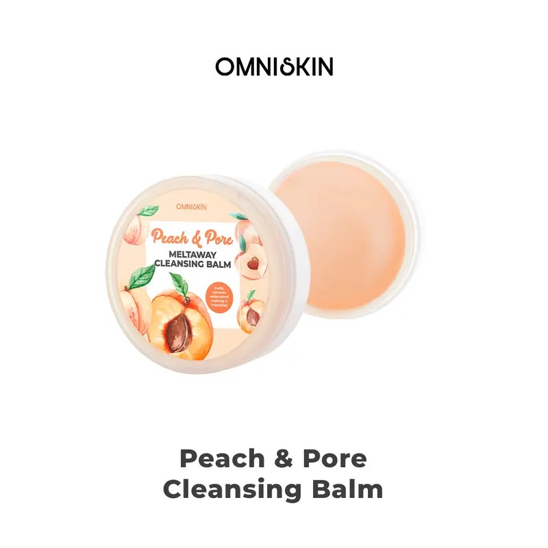 OMNISKIN - Mini Size Cleansing Balm Series 20gr - All Varian - Peach and Pore - Lavender Calm Pembersih Make Up 7