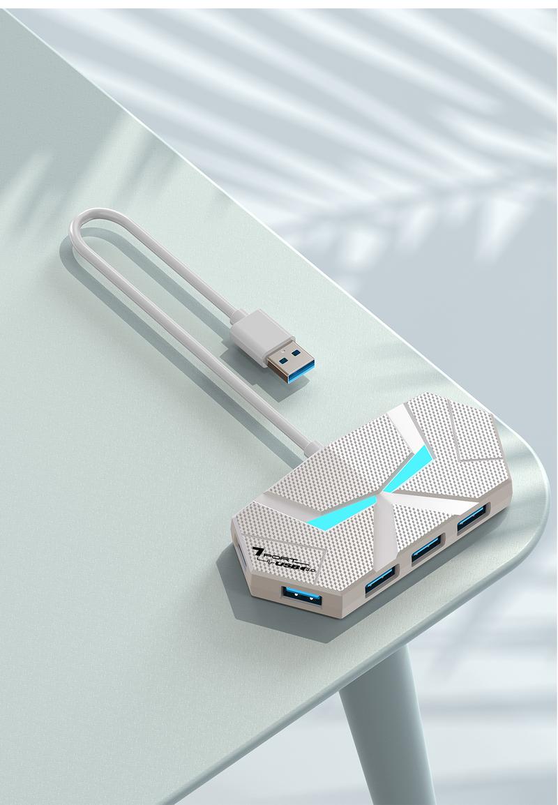 Product Introduction of 3.0USB Extender Expansion Dock One Drags Seven Port Hub Computer Notebook External USB Flash Drive Conversion Multifunctional 26