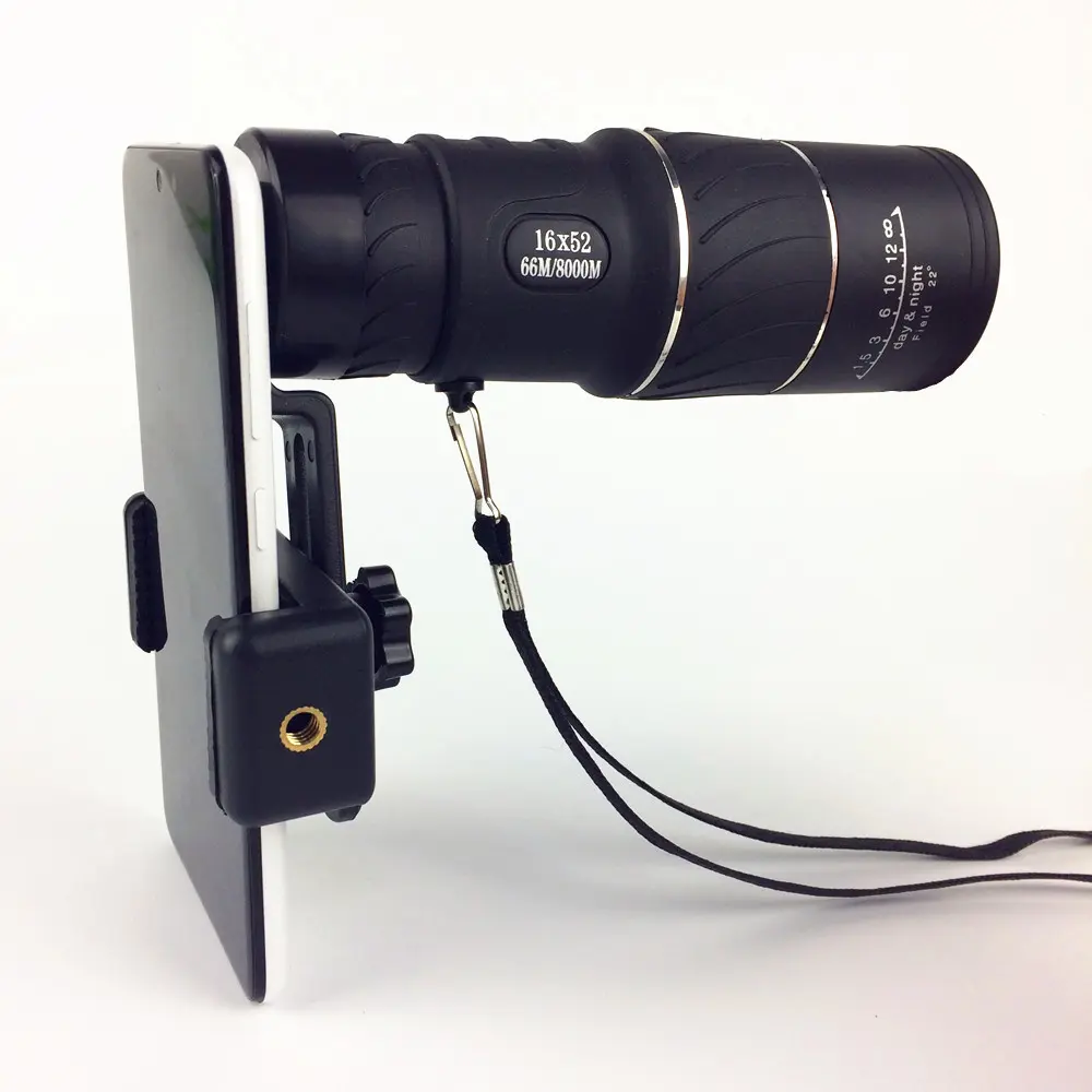 Factory Direct Sales Telescope 16x52 Monocular Telescope High Magnification Low Light Night Vision Mobile Phone Photo Telescope