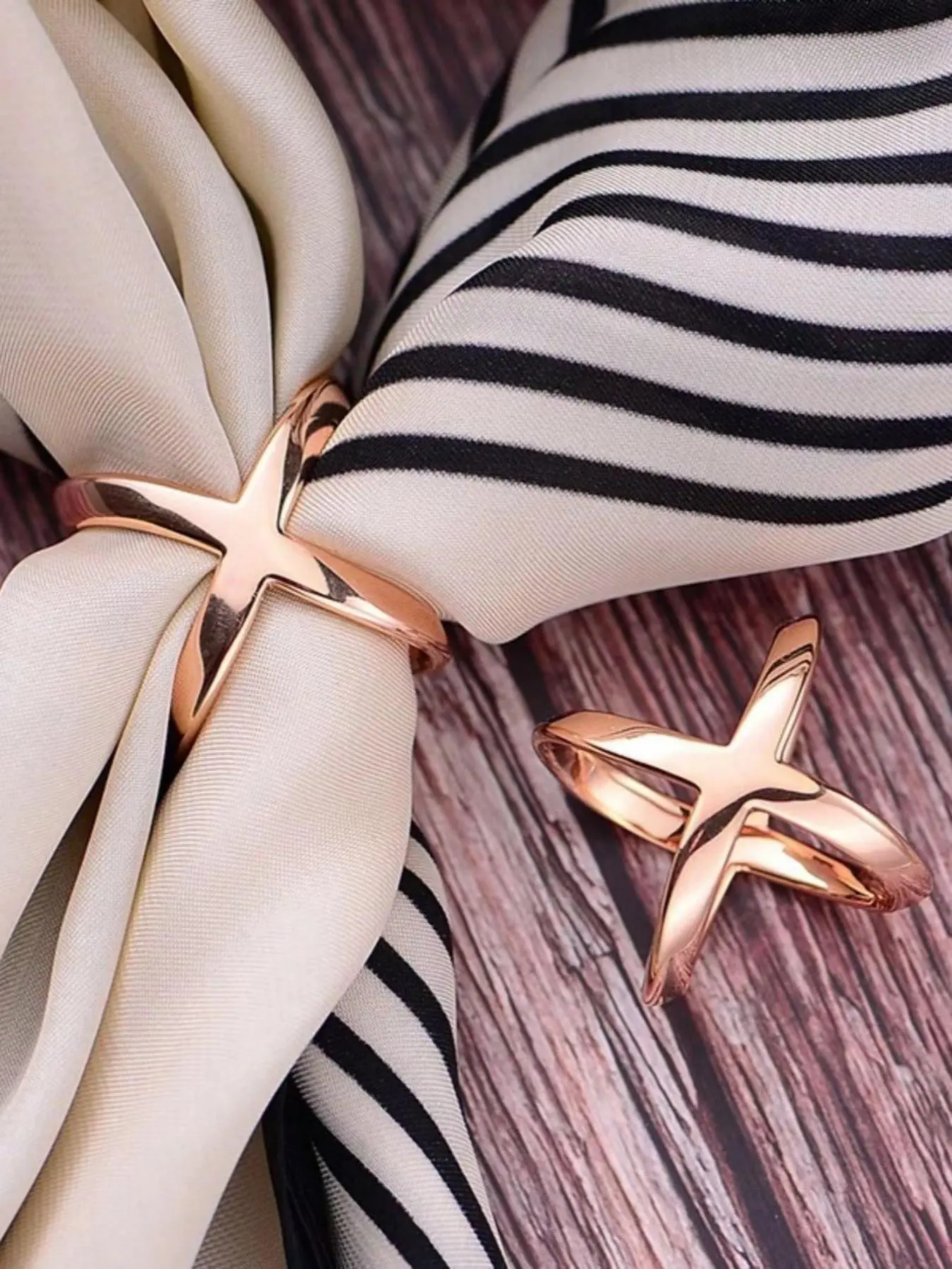 Women's Elegant Cross Design Collar Clips, Exquisite Trendy Clothes Collar Clips, Fashionable Clothes Accessories for Women & Girls