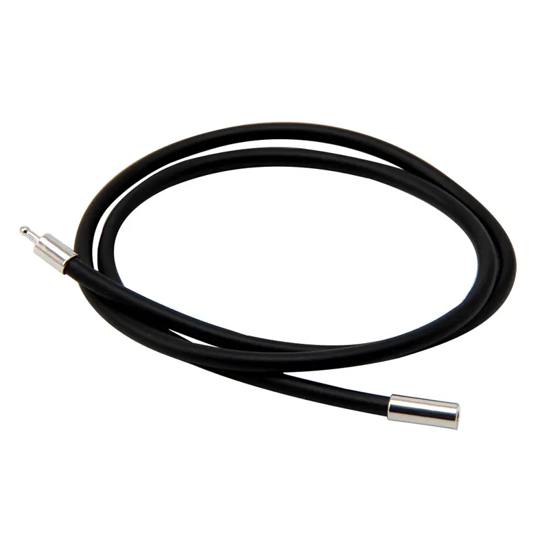 Vòng Cổ Dây Cao Su, Móc Cài Bằng Thép Không Gỉ Màu Đen 3Mm, Chiều Dài 18 Inch Women Voi 0