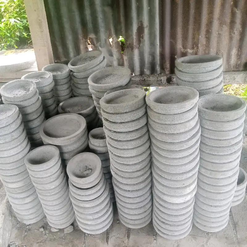 Cobek batu asli 1 set ukuran 22.cm cobek bubut 1